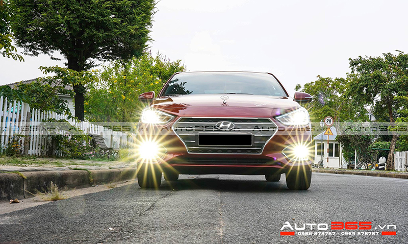 Hyundai Accent nâng cấp đèn lái chính với BI GTR PREMIUM